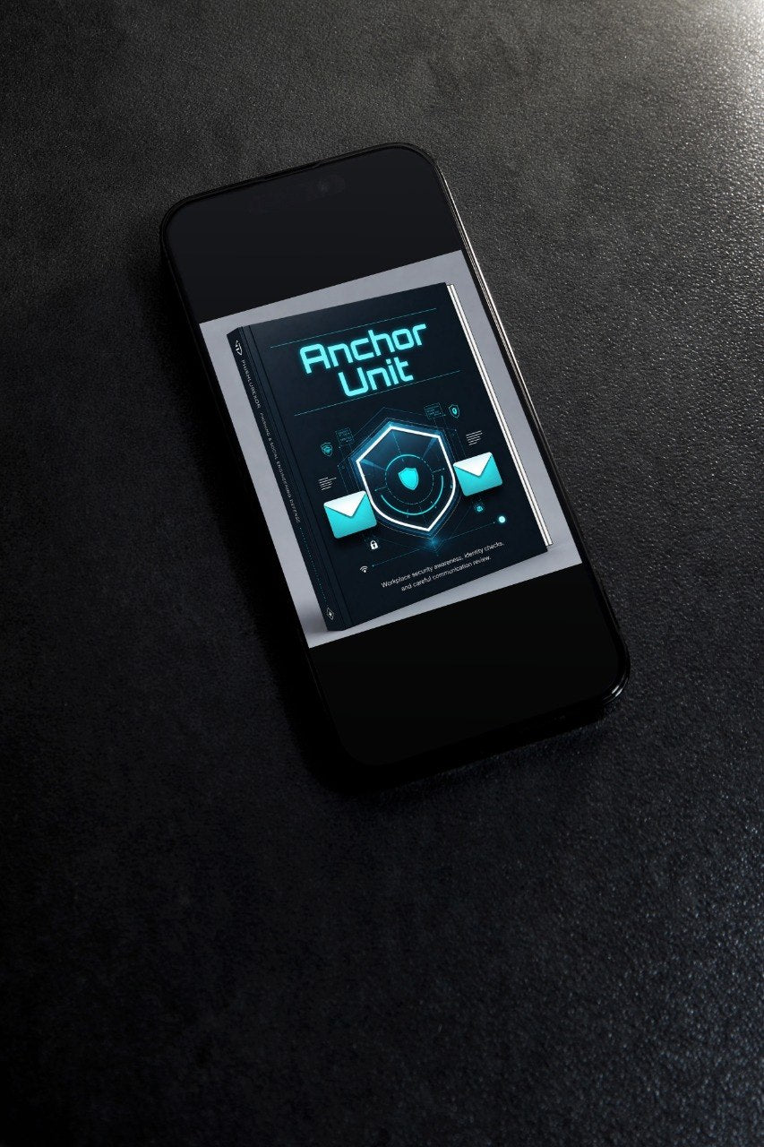 Phone with a digital display on a black surface