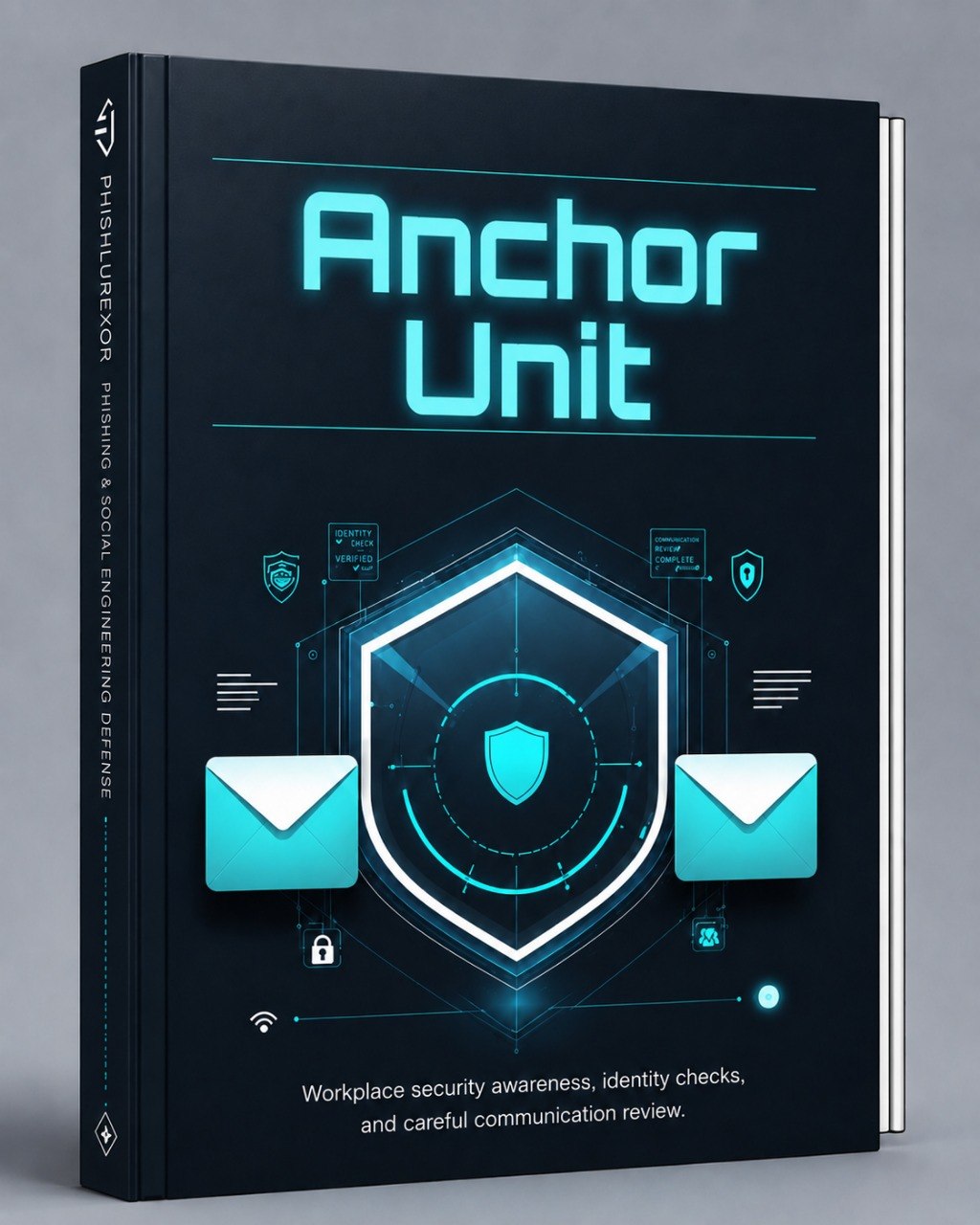 3D illustration of stacked geometric shapes with 'Anchor Unit' text on a dark background