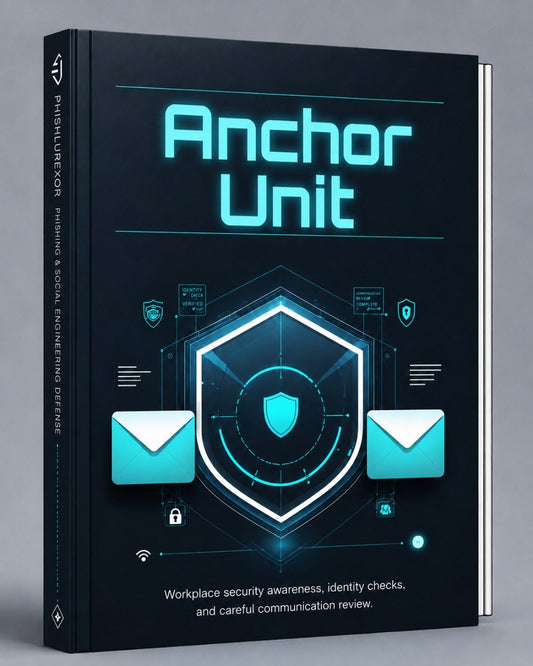 3D illustration of stacked geometric shapes with 'Anchor Unit' text on a dark background