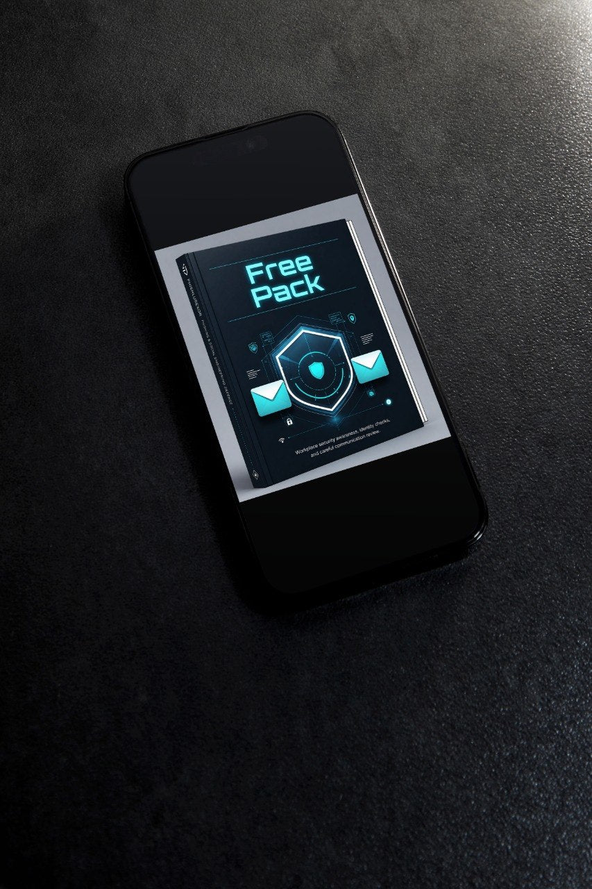 Phone with a digital display on a black surface