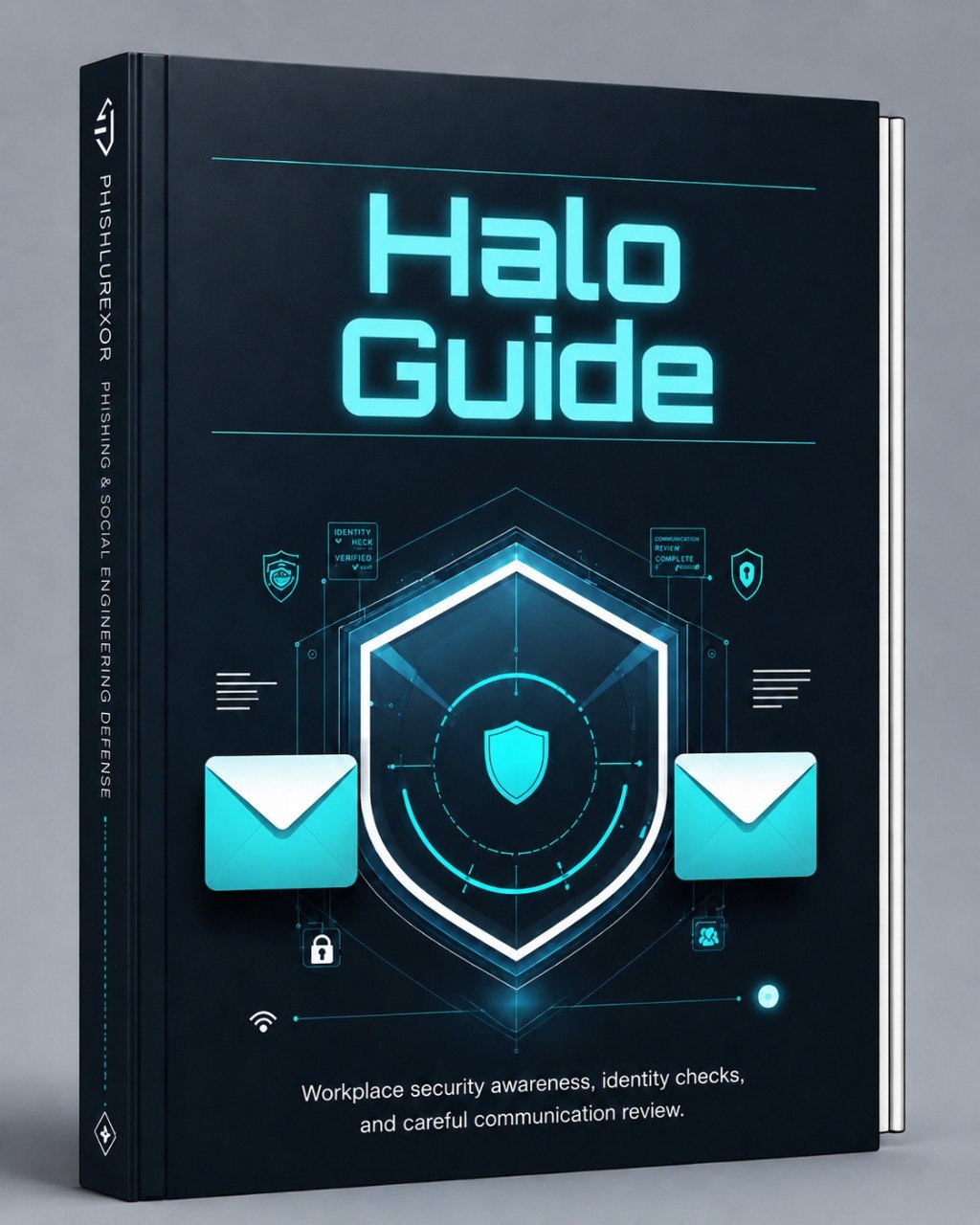 3D illustration of stacked geometric shapes with 'Halo Guide' text on a dark background