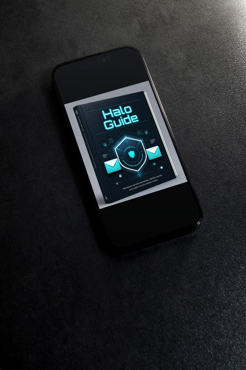 Phone with a digital display on a black surface