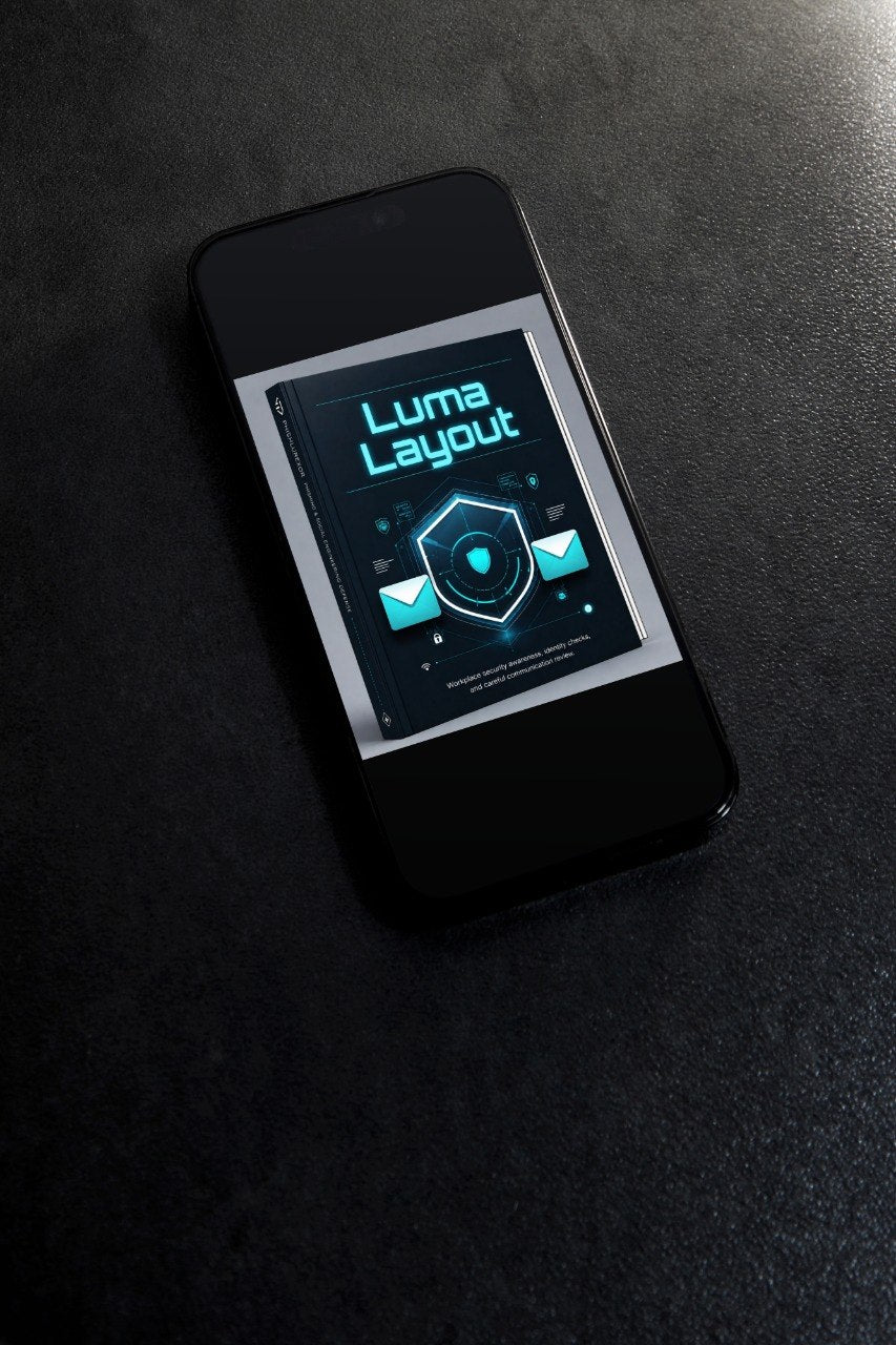 Phone with a digital display on a black surface