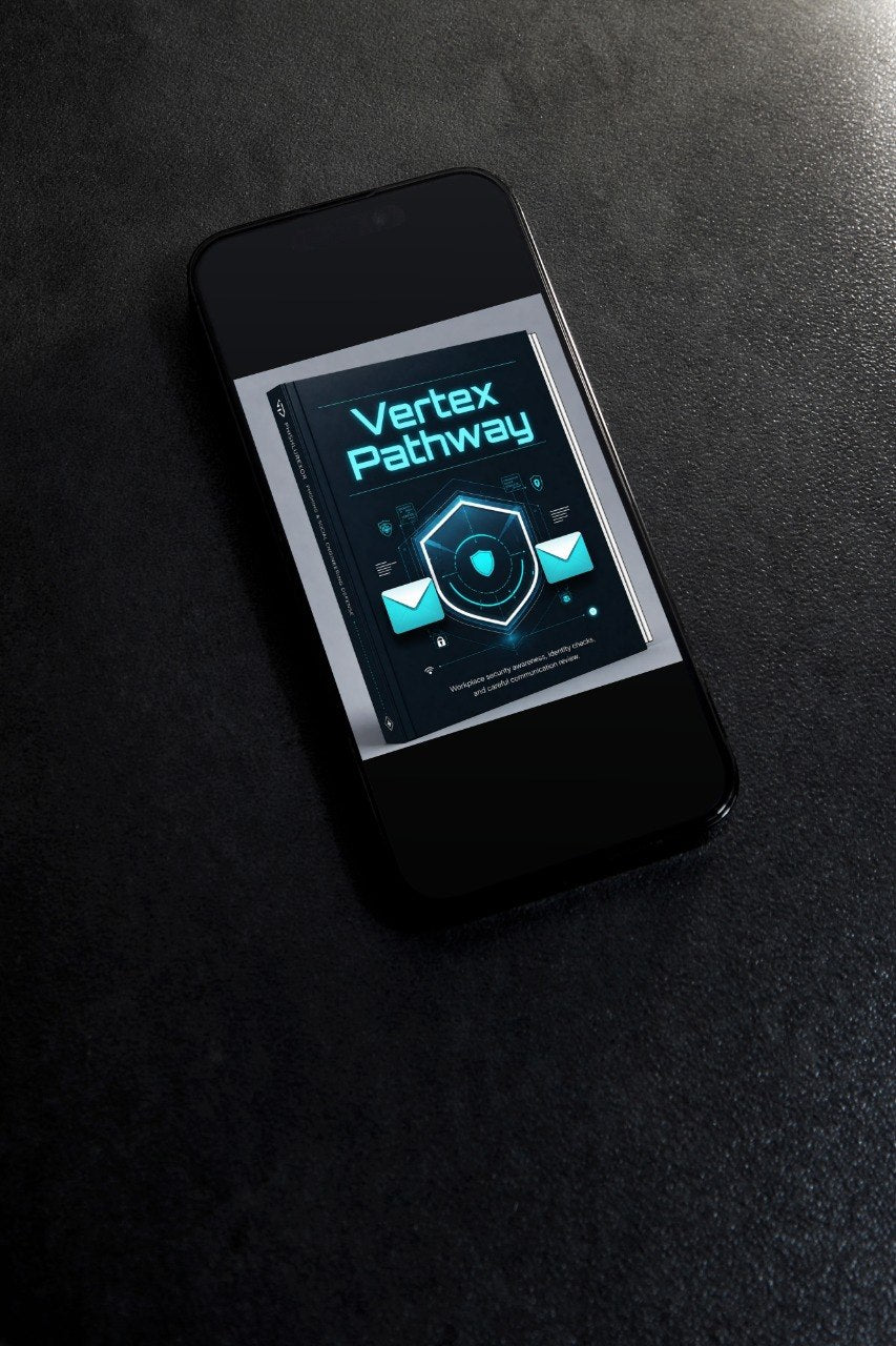 Phone with a digital display on a black surface